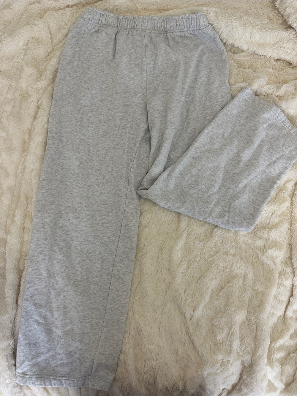 Aeropostale Light Gray Wide Leg Sweatpants